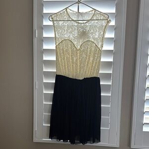 ASOS Cream Sheath Mini Dress with Sweetheart Neckline